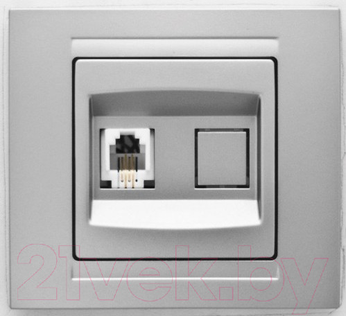 Изображение товара Розетка Gunsan Visage 01 28 15 00 157 129 (серебристый)