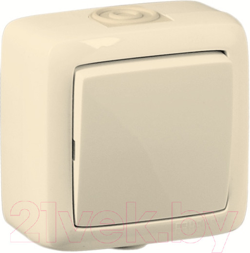 Изображение товара Выключатель Hegel Alfa ВА10-211-01 (слоновая кость)