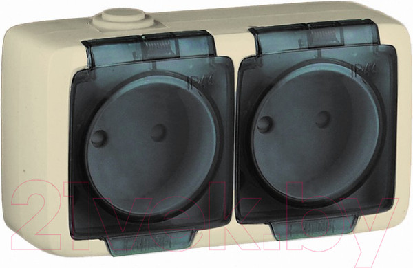 Изображение товара Розетка Hegel Alfa РА16-241-01 (слоновая кость)