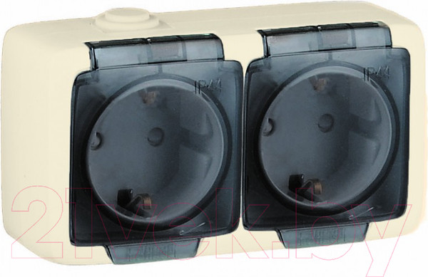 Изображение товара Розетка Hegel Alfa РА16-251-01 (слоновая кость)