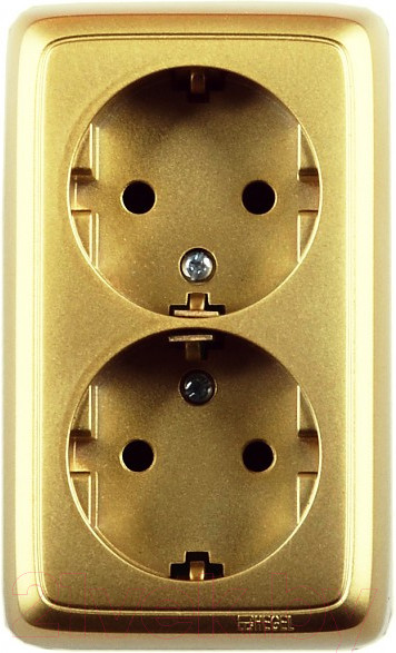 Изображение товара Розетка Hegel РА16-153-07 (золото)