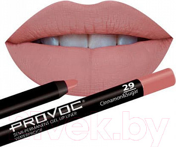 Изображение товара Карандаш для губ Provoc Gel Lip Liner 29 Chnnamon&sugar