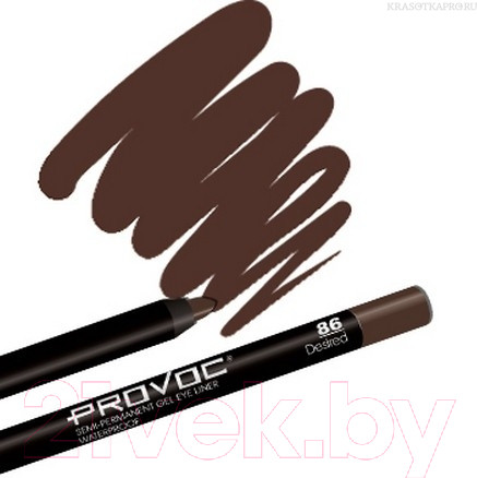 Изображение товара Карандаш для глаз Provoc Gel Eye Liner 86 Desired