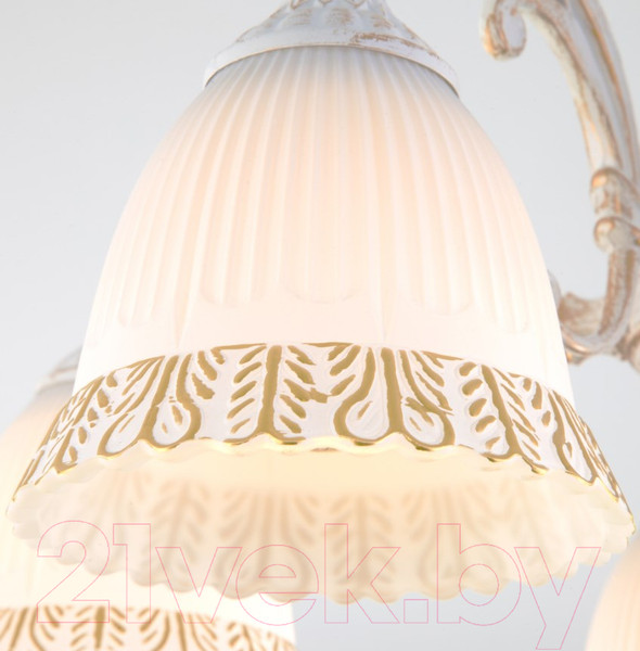 Изображение товара Люстра Евросвет Campina 60107/5 (белый с золотом)