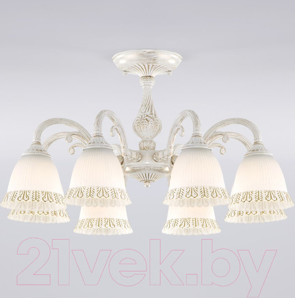 Изображение товара Люстра Евросвет Campina 60107/8 (белый с золотом)