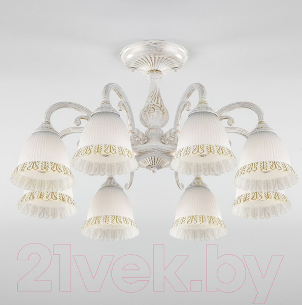 Изображение товара Люстра Евросвет Campina 60107/8 (белый с золотом)