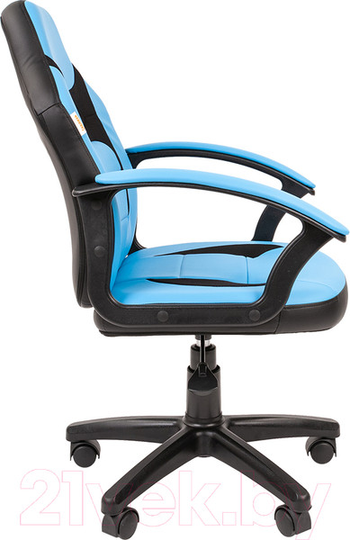 Изображение товара Кресло детское Chairman Kids 110 (экопремиум, черный/голубой)