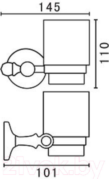 Изображение товара Держатель для стакана Art&Max Antic Crystal AM-E-2668SJ-Br 
