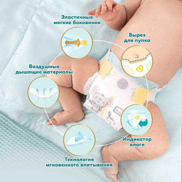 Изображение товара Подгузники детские Pampers Premium Care 3 Midi (148шт)