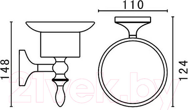 Изображение товара Мыльница Art&Max Bohemia AM-4299-Br