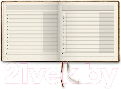 Изображение товара Ежедневник Brunnen Квадро ЛяФонтейн 766 50-20 (красный)