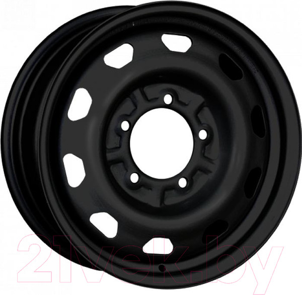 Изображение товара Штампованный диск Trebl LT2883D 16x6" 5x139.7мм DIA 108.6мм ET 22мм Black