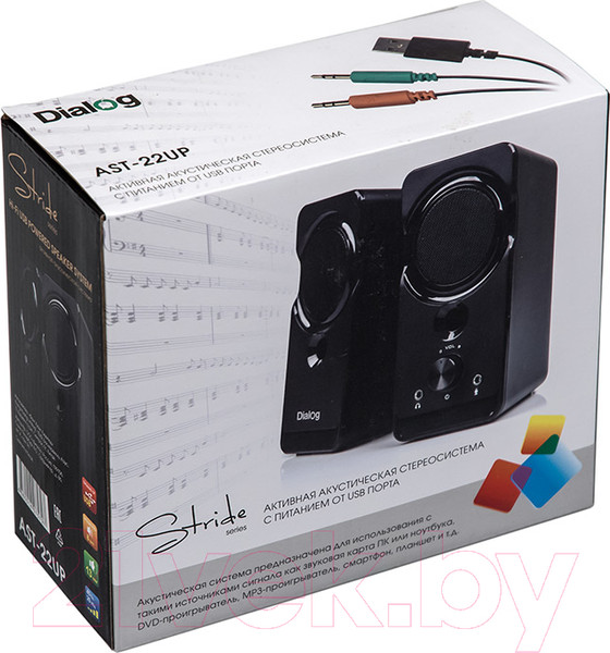 Изображение товара Мультимедиа акустика Dialog AST-22UP (черный)