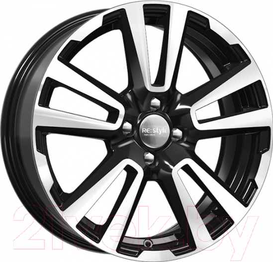 Литой диск K&K KC874 Kaptur 17x6.5" 5x114.3мм DIA 66.1мм ET 50мм Алмаз черный — фото 3