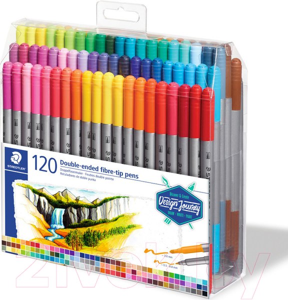 Изображение товара Фломастеры Staedtler 3200 TB120 (120шт)