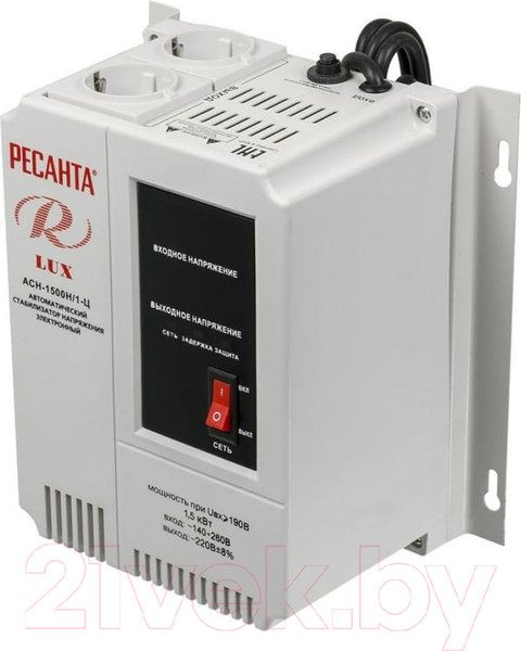 Изображение товара Стабилизатор напряжения Ресанта Lux АСН-1500Н/1-Ц (63/6/20)