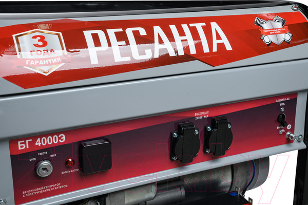 Изображение товара Бензиновый генератор Ресанта БГ 4000 Э (64/1/52)