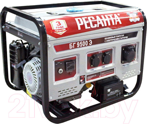 Изображение товара Бензиновый генератор Ресанта БГ 9500 Э (64/1/49)