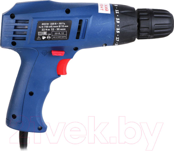 Изображение товара Дрель-шуруповерт Диолд ЭШ-0.45 (10031100)