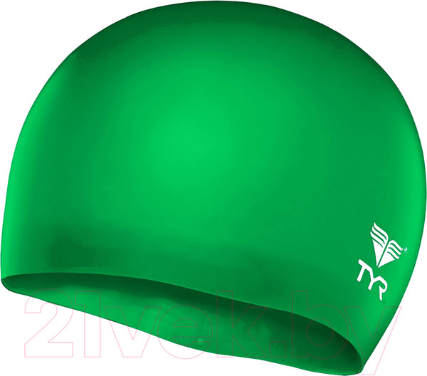 Изображение товара Шапочка для плавания TYR Wrinkle Free Junior Silicone Cap / LCSJR/326 (зеленый)