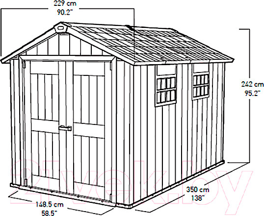 Изображение товара Сарай из ДПК Keter Oakland 7511 / 17201421
