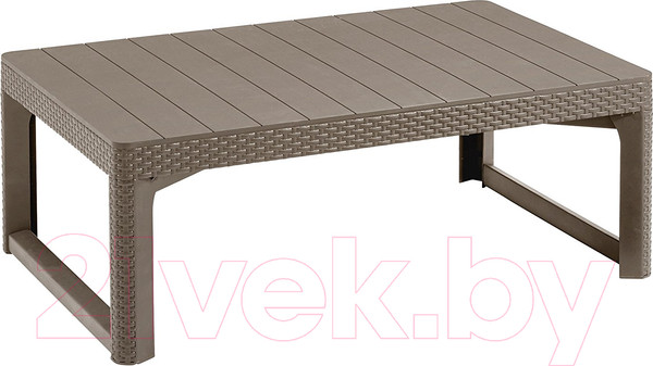 Изображение товара Стол садовый Keter Lyon Table Wicker / 232296 (капучино)