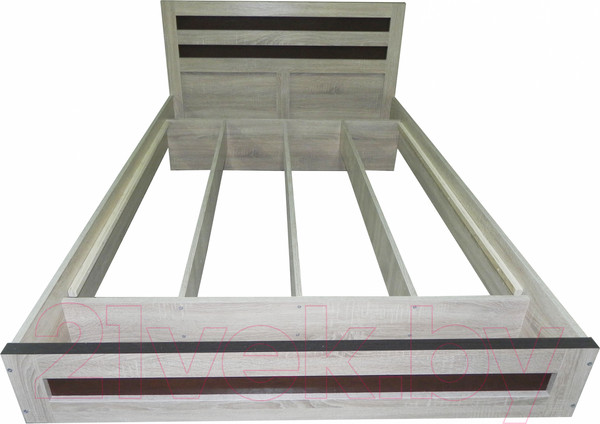 Изображение товара Двуспальная кровать Барро М2 КР-017.11.02-15 160х186 (дуб сонома)