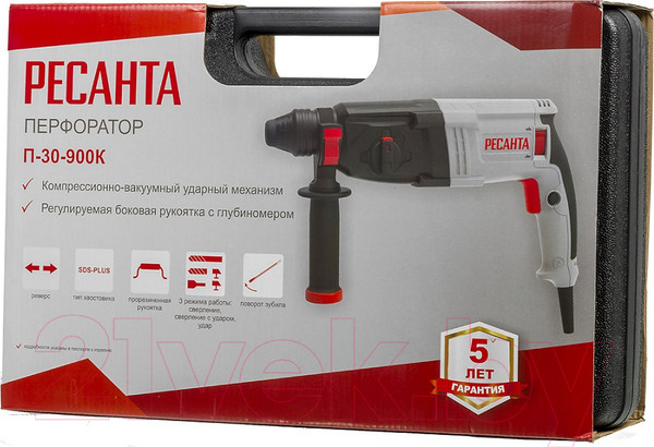 Изображение товара Перфоратор Ресанта П-30-900К (75/3/2)