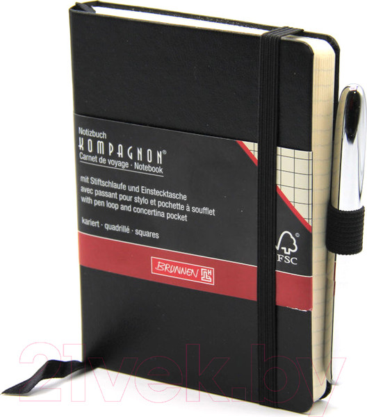 Изображение товара Записная книжка Brunnen Kompagnon / 55-200-02 (с ручкой)