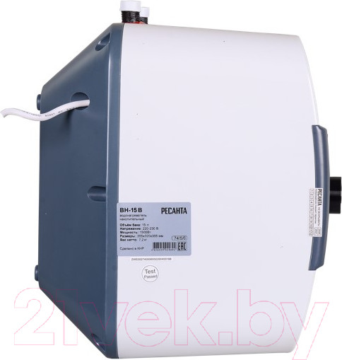Изображение товара Накопительный водонагреватель Ресанта ВН-15В (74/5/6)
