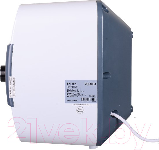 Изображение товара Накопительный водонагреватель Ресанта ВН-15Н (74/5/8)