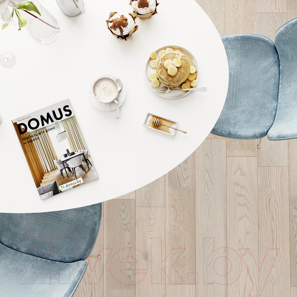 Изображение товара Обеденный стол Domus Оригами-2 / 14.103.102.02 (белый/черный)