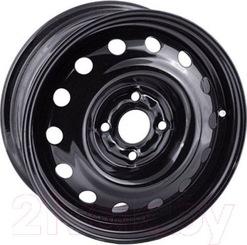 Изображение товара Штампованный диск Eurodisk 53A35D 14x5.5" 4x100мм DIA 57.1мм ET 35мм Black