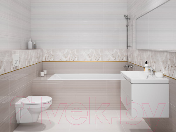 Изображение товара Плитка Cersanit Avangarde Рельеф AVL052D-60 (298x598, белый)