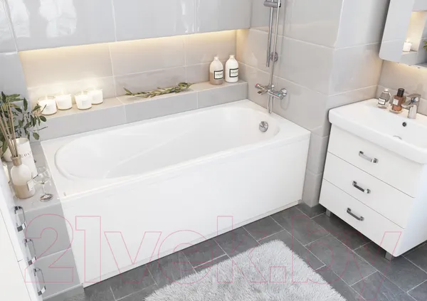 Изображение товара Ванна акриловая Santek Касабланка 180x80 XL (с каркасом и экраном)