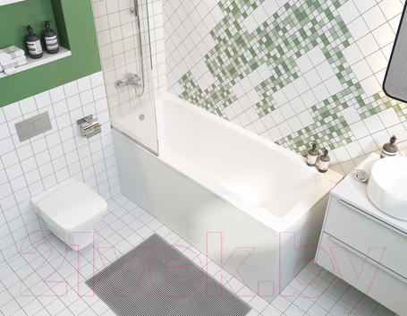 Изображение товара Ванна акриловая Santek Санторини 170x70 (с каркасом и экраном)
