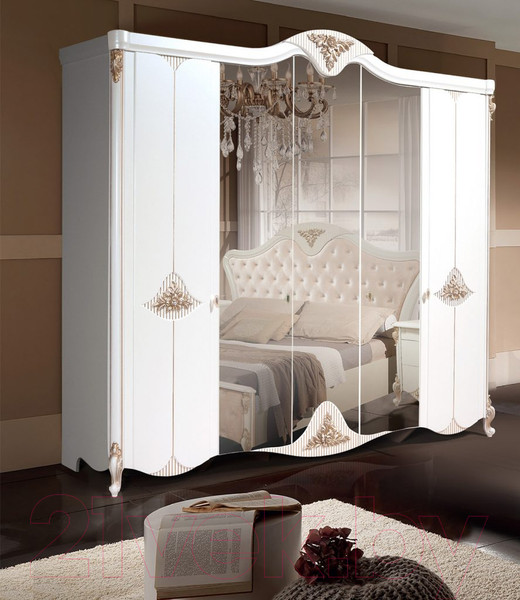 Изображение товара Комплект мебели для спальни ФорестДекоГрупп Инесса-5К (жемчуг)