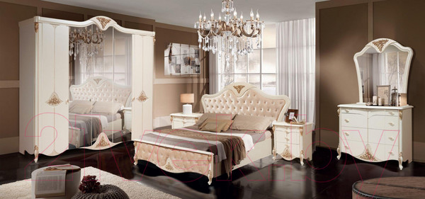Изображение товара Комплект мебели для спальни ФорестДекоГрупп Инесса-5К (жемчуг)