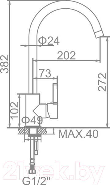 Изображение товара Смеситель Ledeme L4299Y