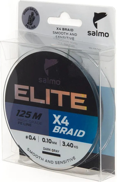 Изображение товара Леска плетеная Salmo Elite x4 Braid Dark Gray 125/010 / 4950-010
