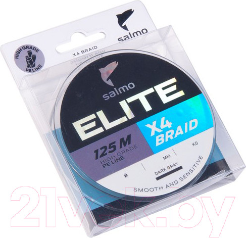 Изображение товара Леска плетеная Salmo Elite x4 Braid Dark Gray 125/012 / 4950-012