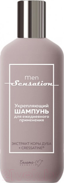 Изображение товара Шампунь для волос Белита-М Men Sensation укрепляющий для ежедневного применения (300г)