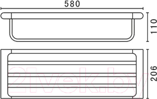 Изображение товара Полка для ванной Art&Max Platino AM-E-3922AL