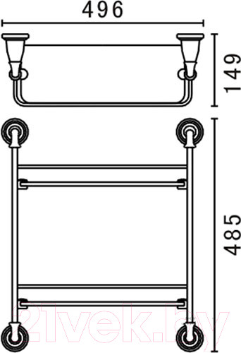 Изображение товара Полка для ванной Art&Max Bianchi AM-3684AW-Do