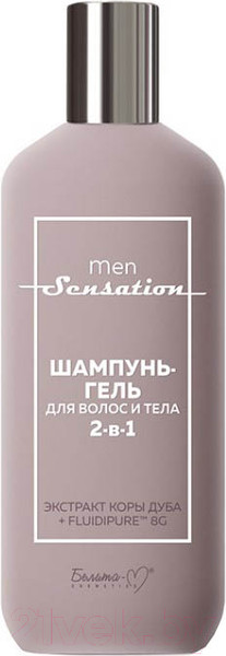 Изображение товара Шампунь для волос Белита-М Men Sensation для волос и тела 2 в 1 (400г)
