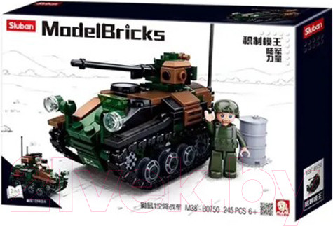 Изображение товара Конструктор Sluban Танк с фигуркой / M38-B0750