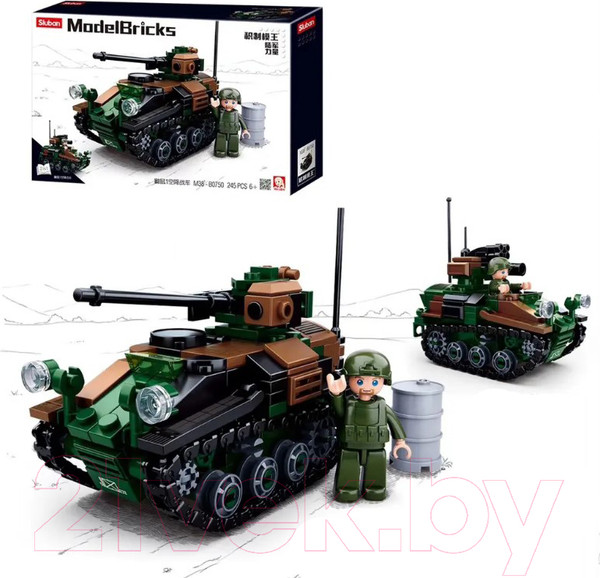 Изображение товара Конструктор Sluban Танк с фигуркой / M38-B0750