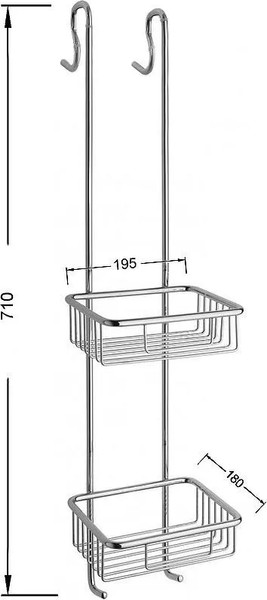 Изображение товара Полка для ванной Art&Max AM-G-2932-Cr