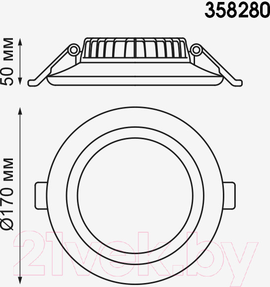 Изображение товара Точечный светильник Novotech Joia 358280