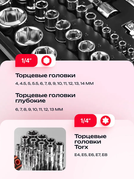 Изображение товара Универсальный набор инструментов Wester WT108 (626582)